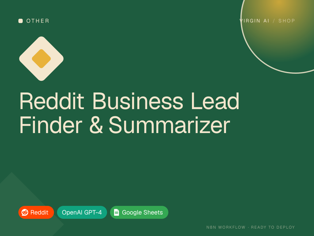 Reddit Business Lead Finder & Summarizer
