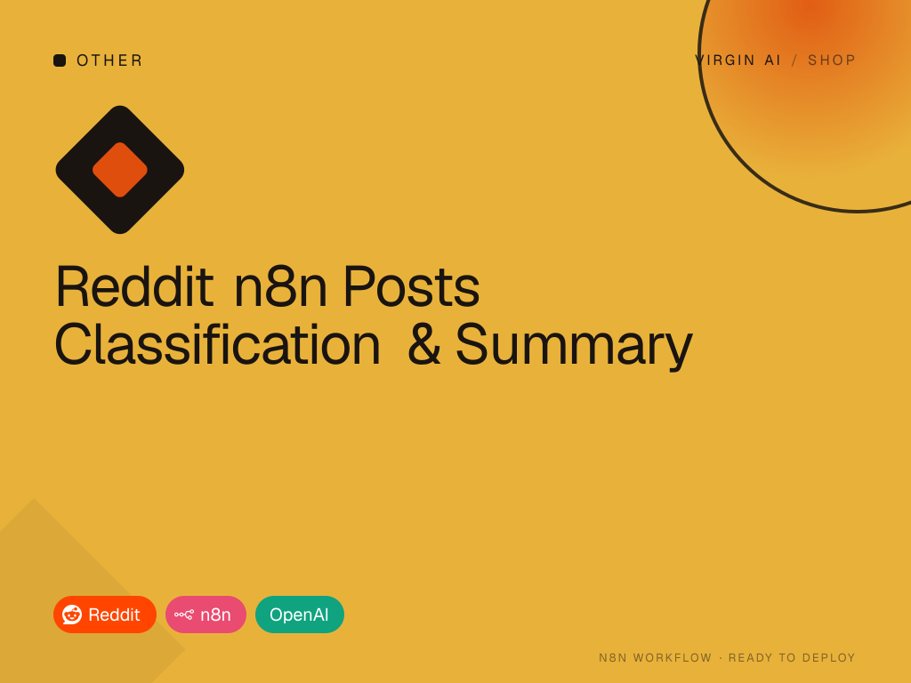 Reddit n8n Posts Classification & Summary