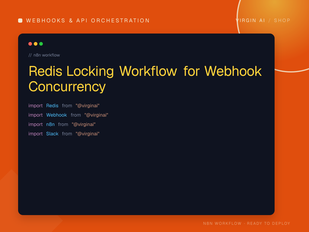 Redis Locking Workflow for Webhook Concurrency
