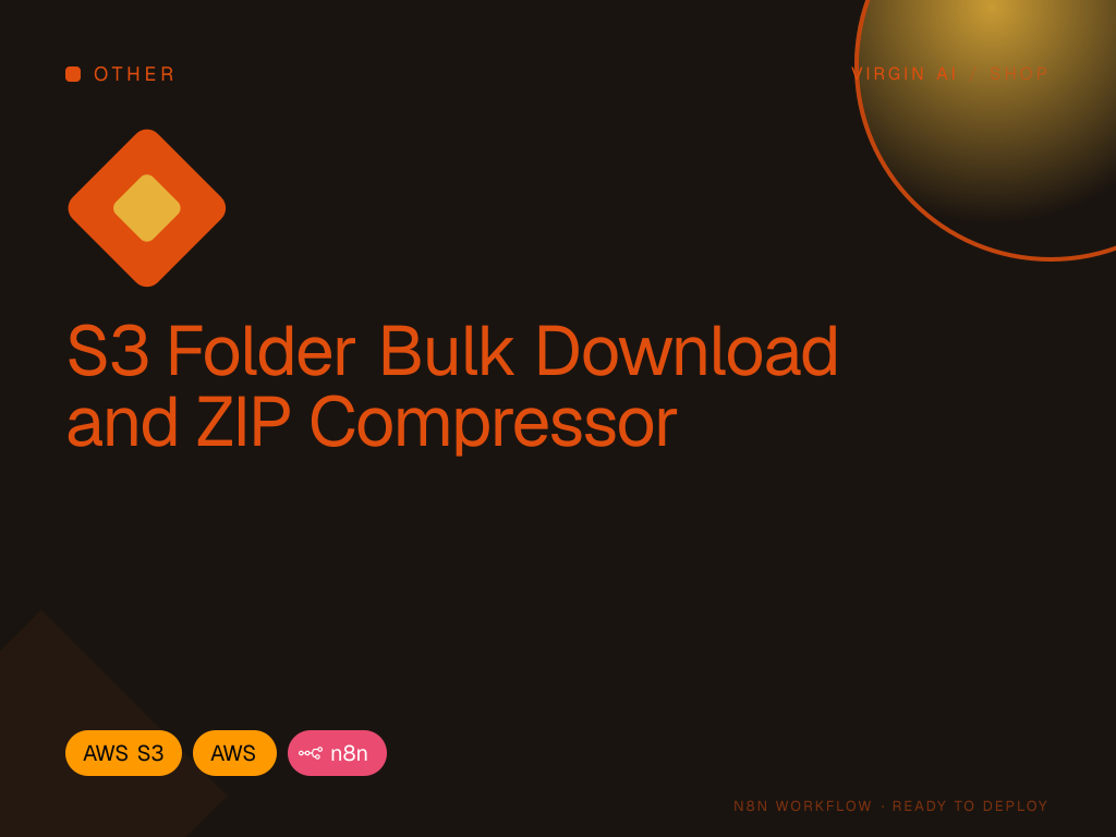 S3 Folder Bulk Download and ZIP Compressor