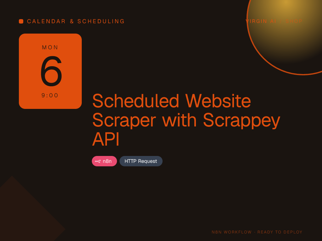 Scheduled Website Scraper with Scrappey API