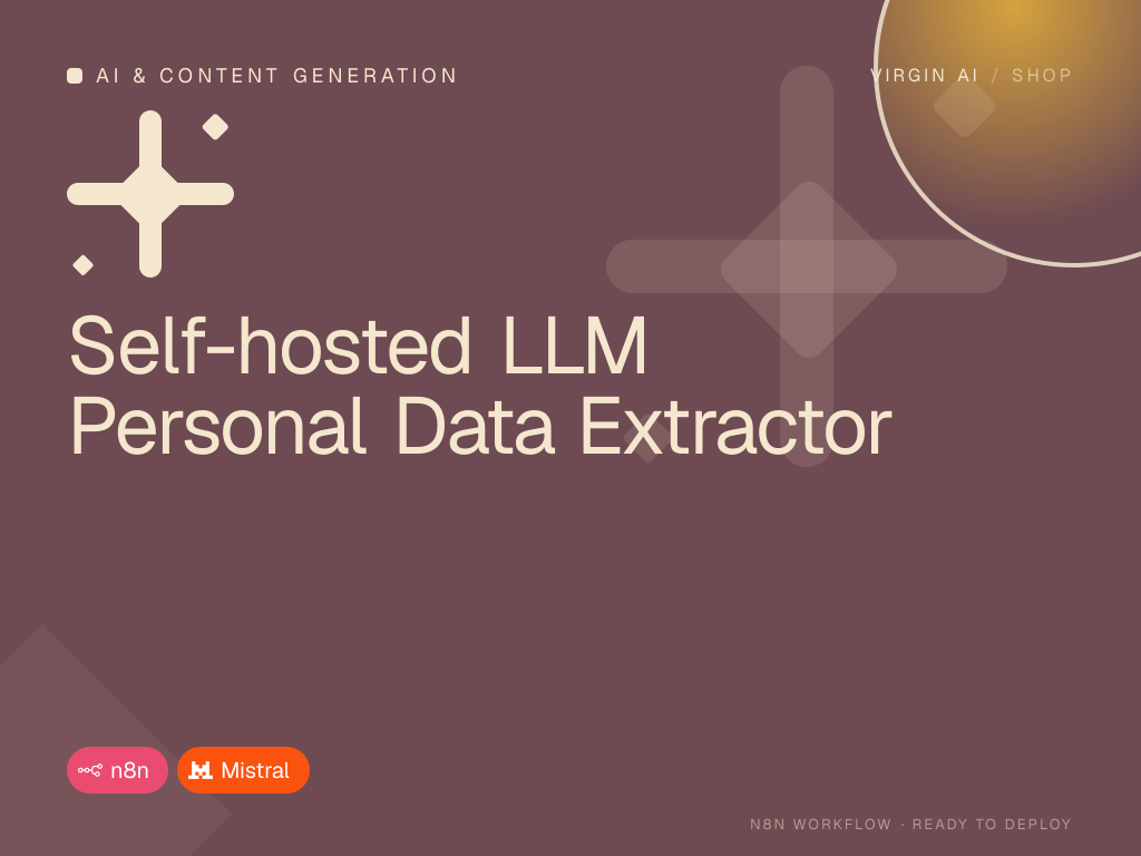 Self-hosted LLM Personal Data Extractor