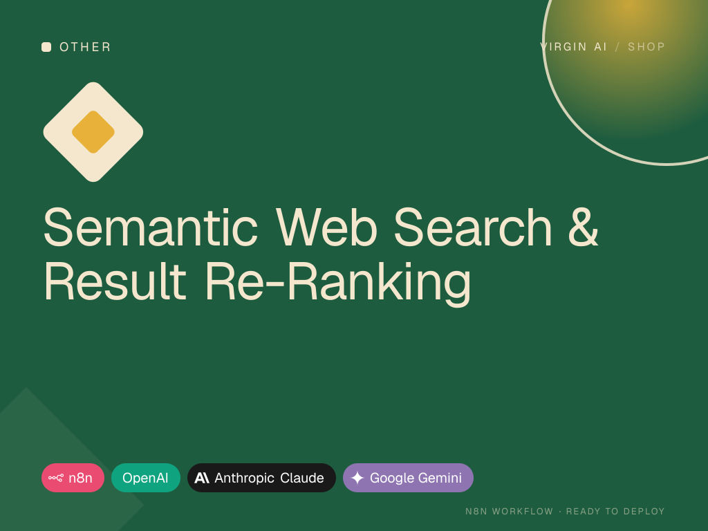Semantic Web Search & Result Re-Ranking