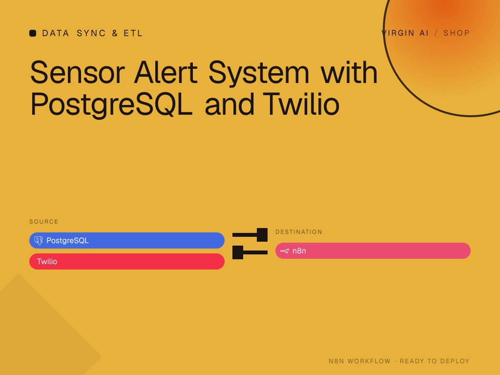 Sensor Alert System with PostgreSQL and Twilio