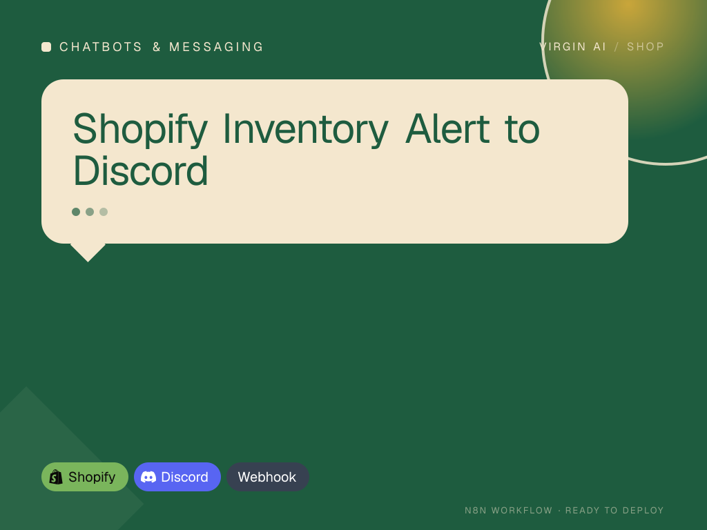 Shopify Inventory Alert to Discord