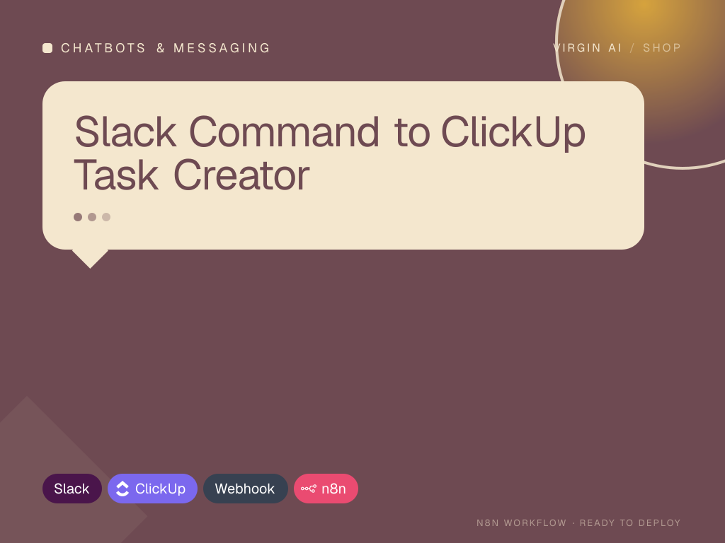 Slack Command to ClickUp Task Creator