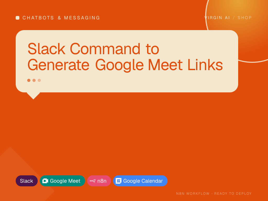 Slack Command to Generate Google Meet Links