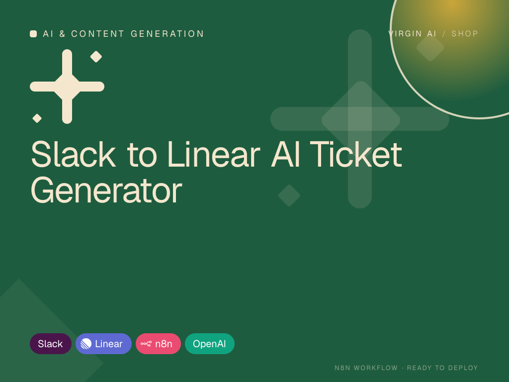 Slack to Linear AI Ticket Generator