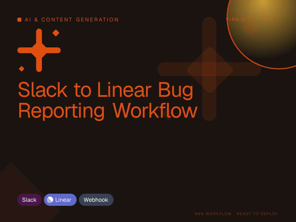 Slack to Linear Bug Reporting Workflow