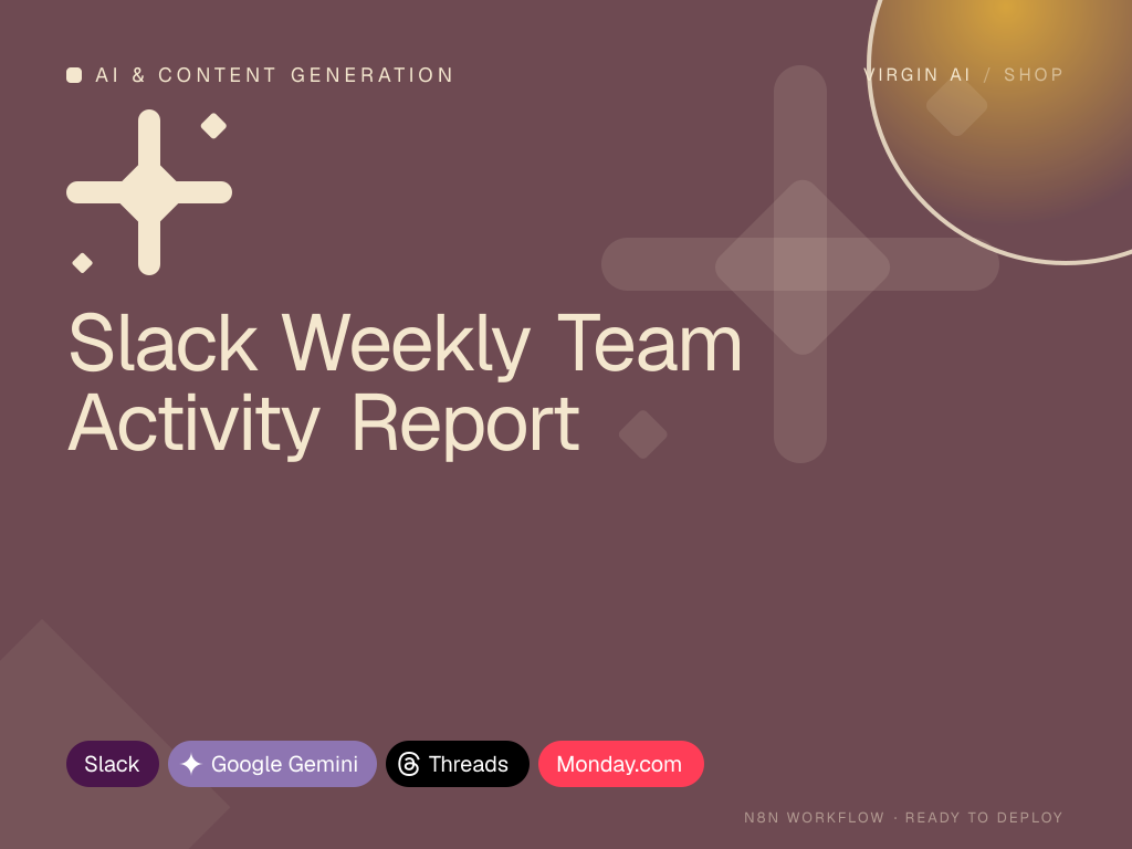 Slack Weekly Team Activity Report