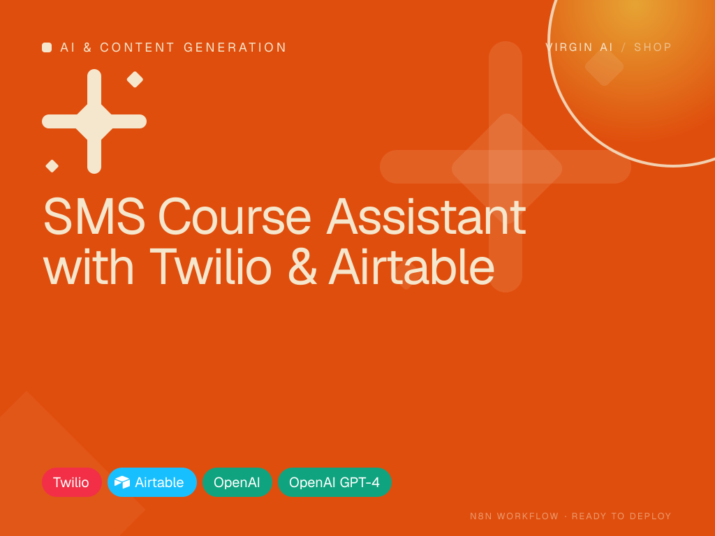 SMS Course Assistant with Twilio & Airtable
