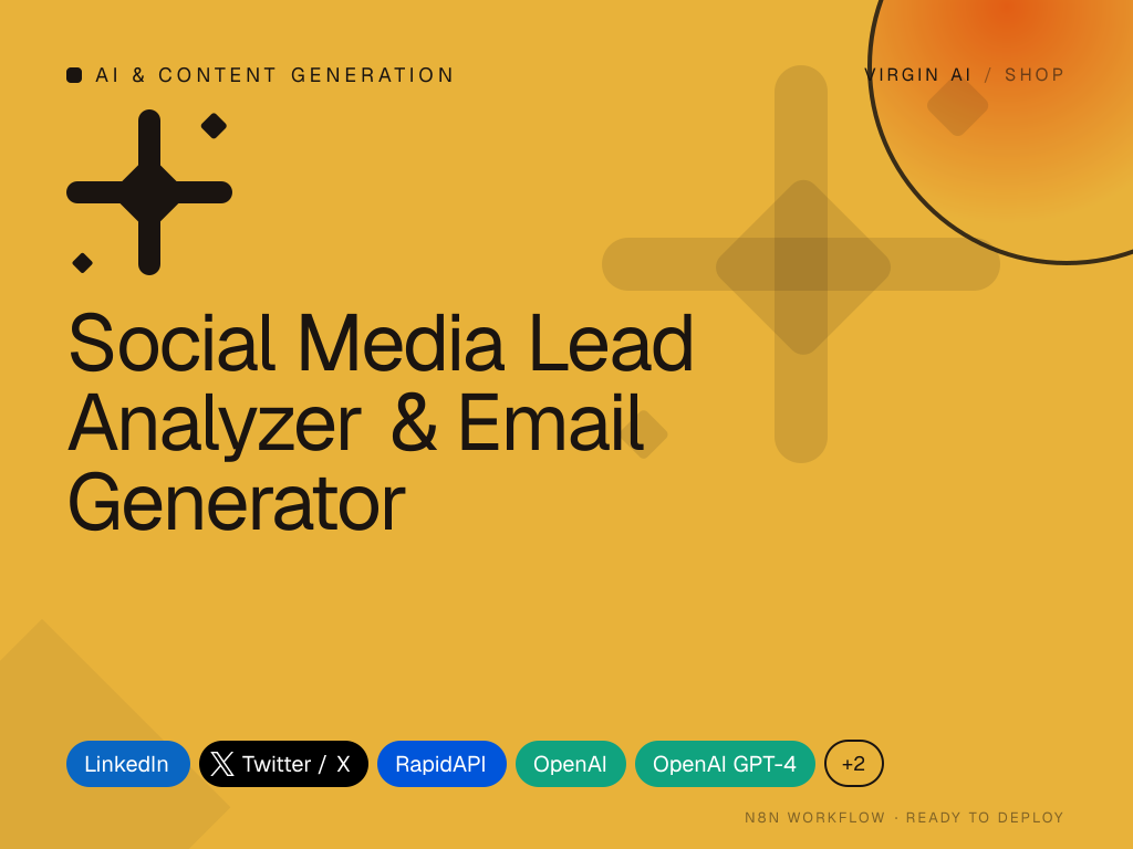 Social Media Lead Analyzer & Email Generator