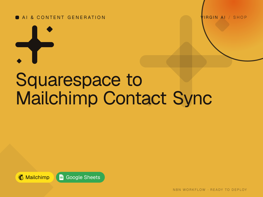 Squarespace to Mailchimp Contact Sync