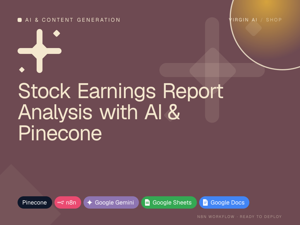 Stock Earnings Report Analysis with AI & Pinecone