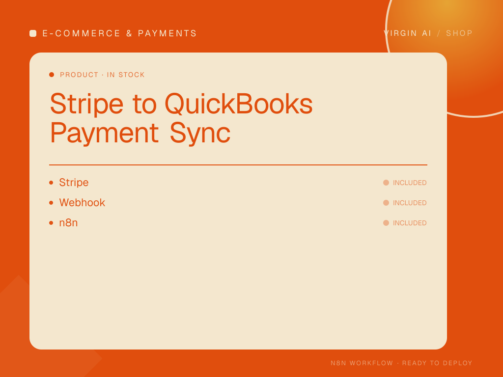 Stripe to QuickBooks Payment Sync