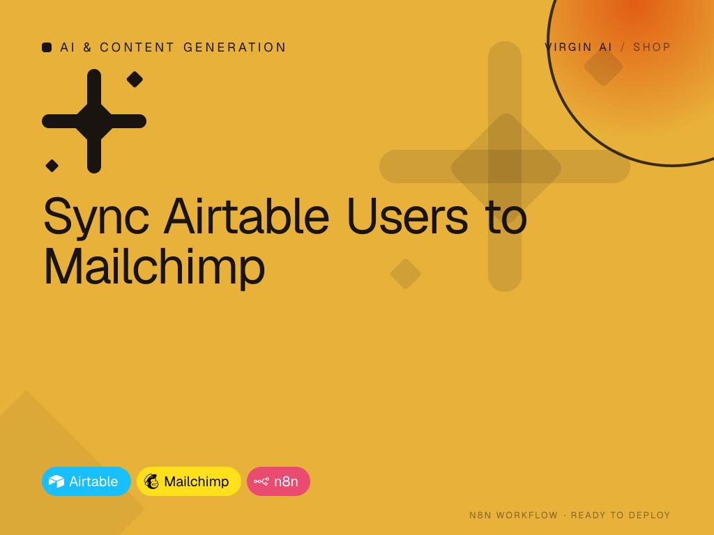 Sync Airtable Users to Mailchimp