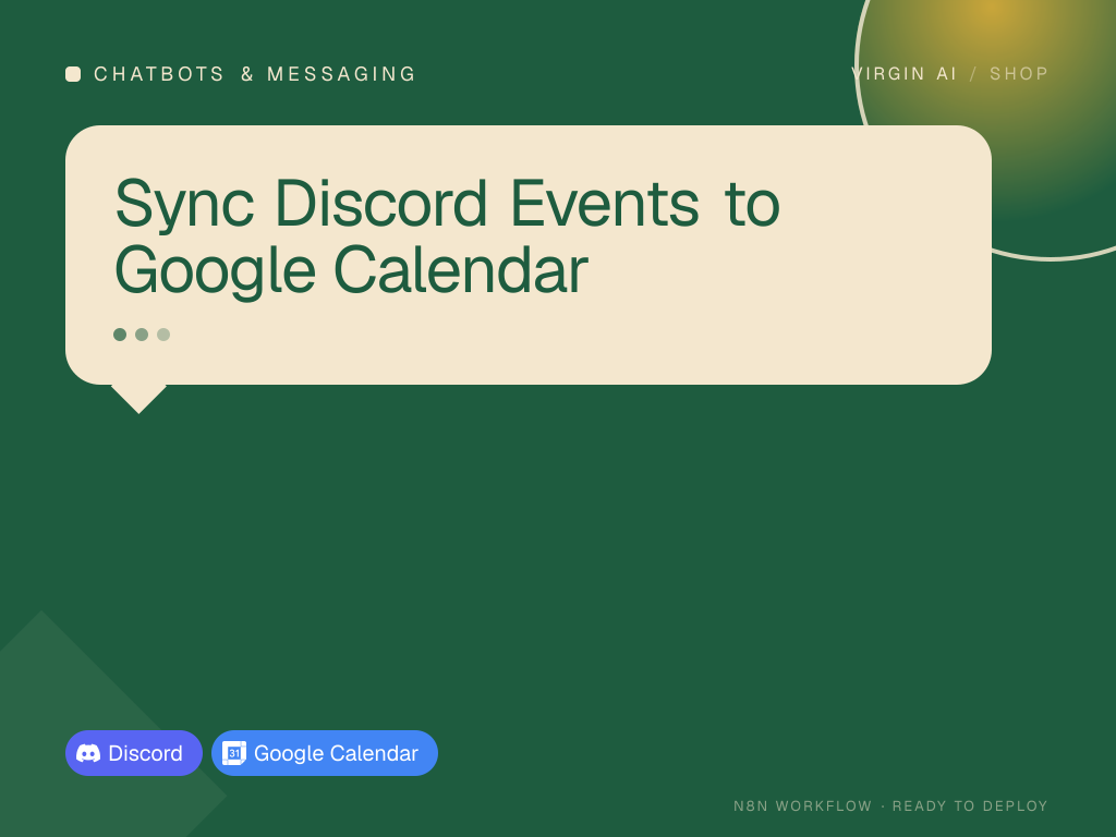 Sync Discord Events to Google Calendar