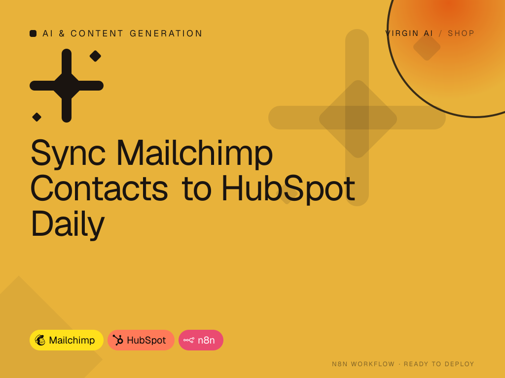 Sync Mailchimp Contacts to HubSpot Daily