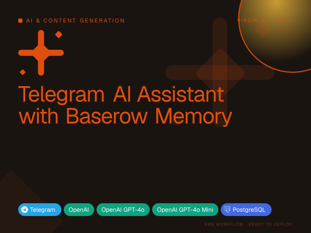 Telegram AI Assistant with Baserow Memory