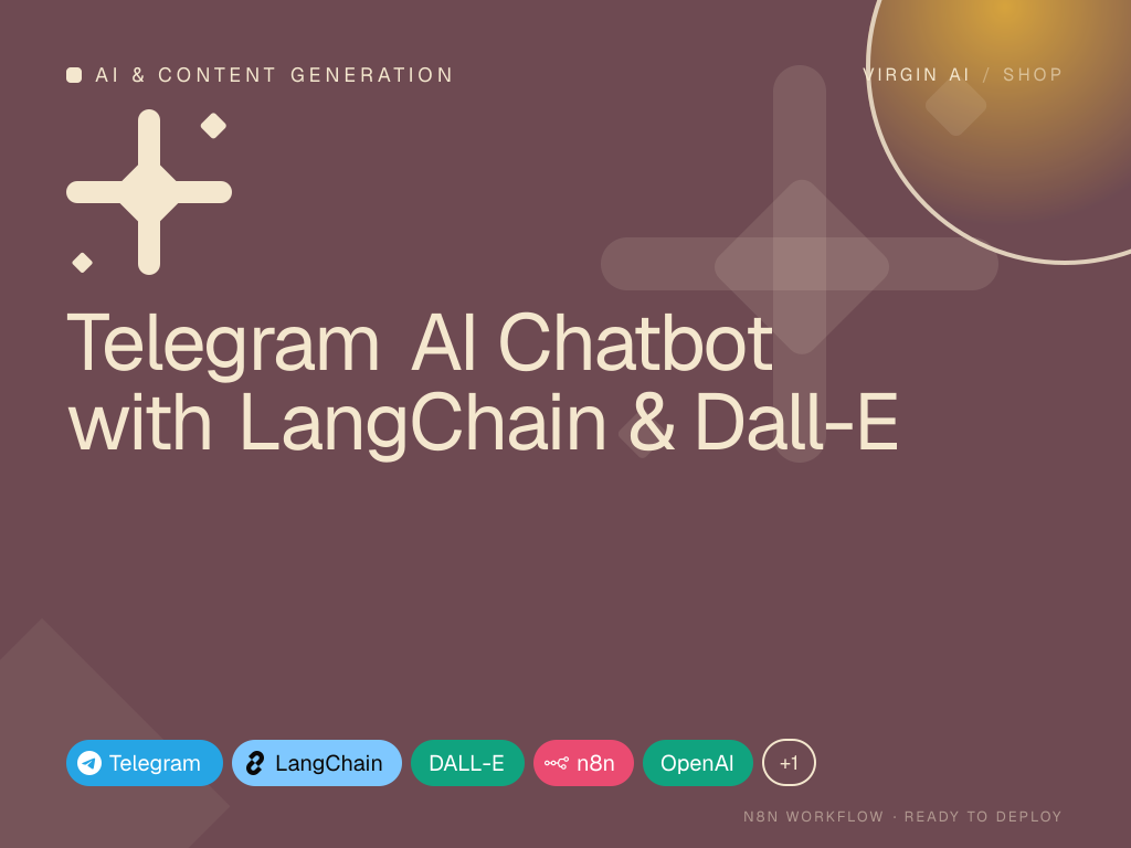 Telegram AI Chatbot with LangChain & Dall-E