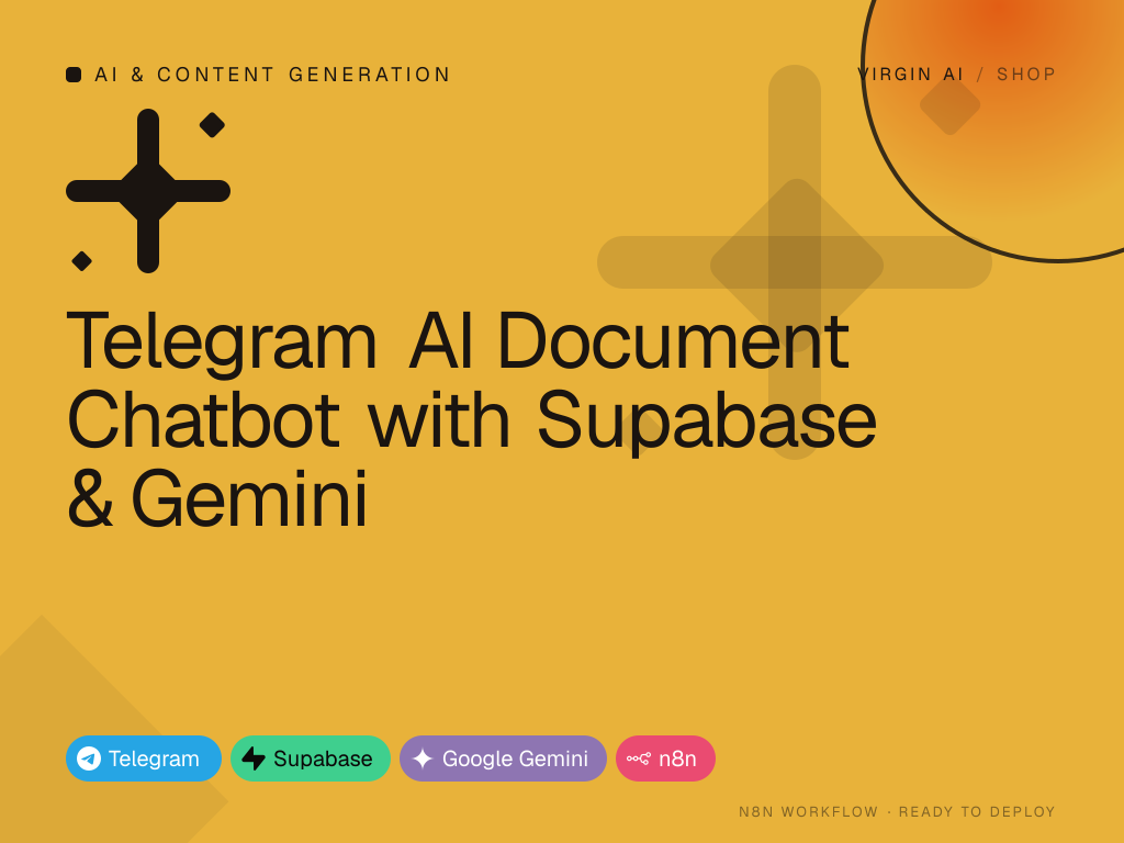 Telegram AI Document Chatbot with Supabase & Gemini