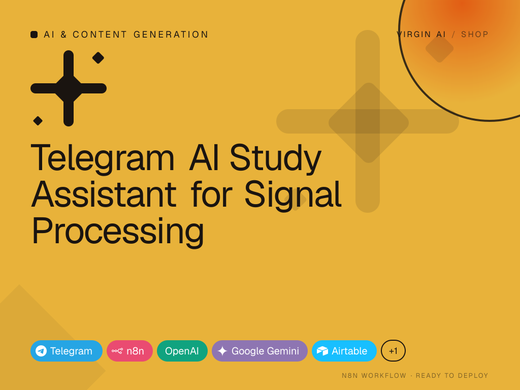 Telegram AI Study Assistant for Signal Processing