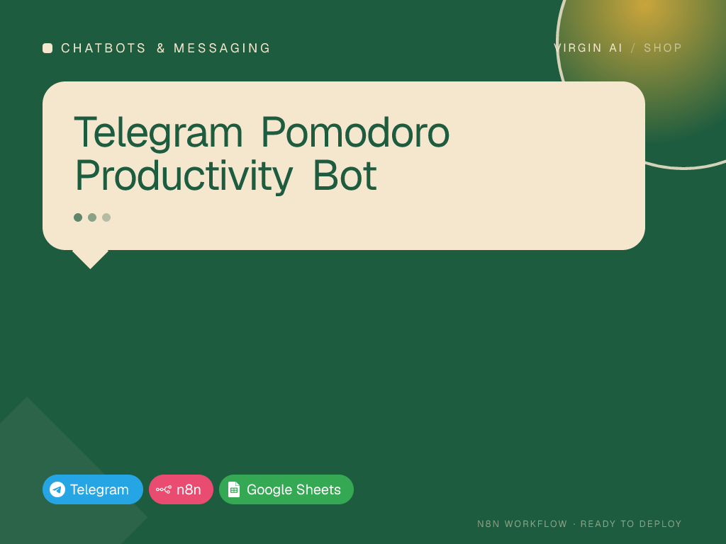 Telegram Pomodoro Productivity Bot