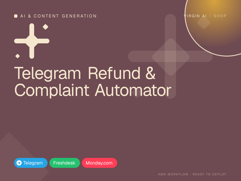 Telegram Refund & Complaint Automator