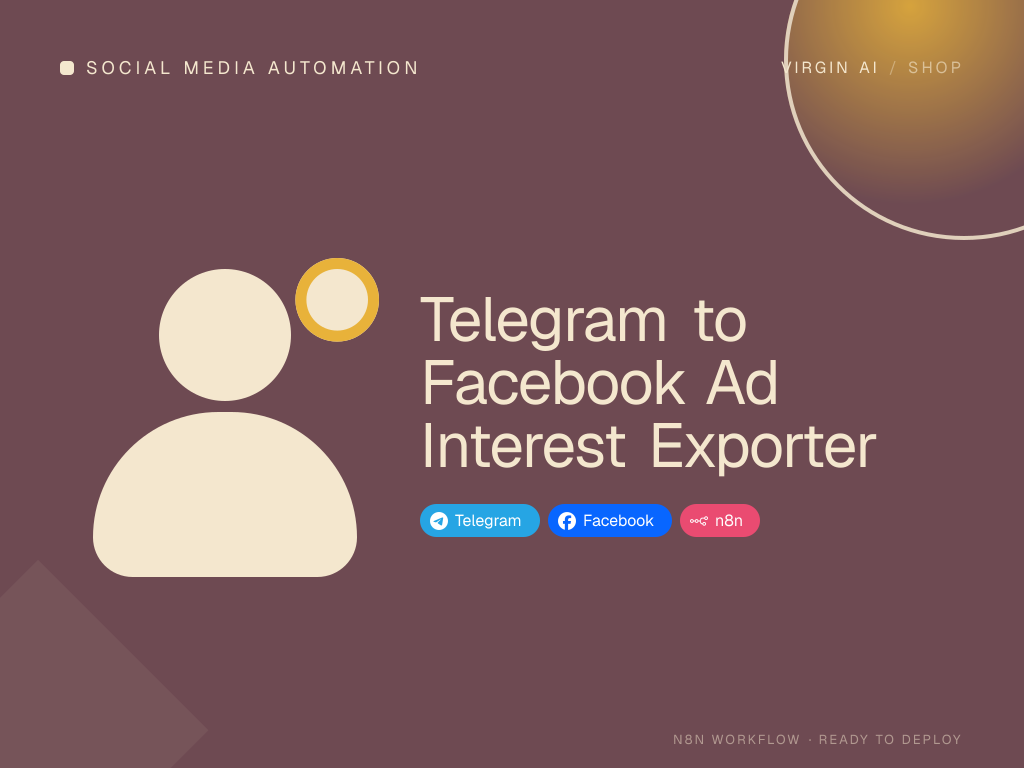 Telegram to Facebook Ad Interest Exporter