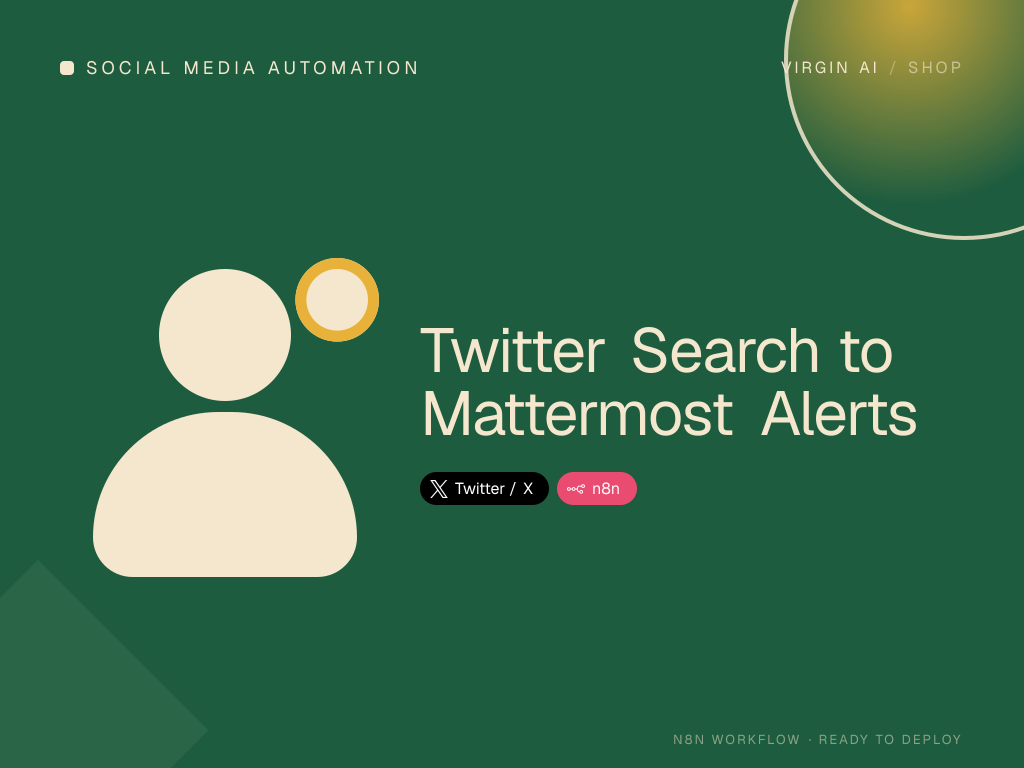 Twitter Search to Mattermost Alerts