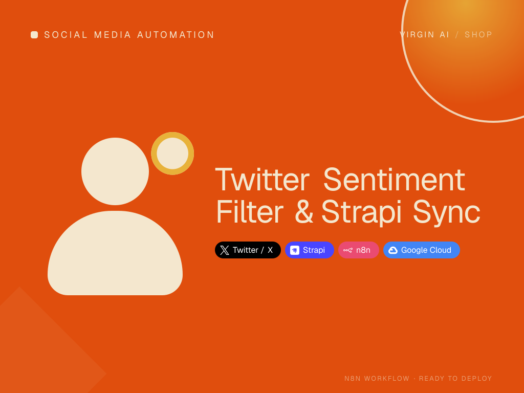 Twitter Sentiment Filter & Strapi Sync