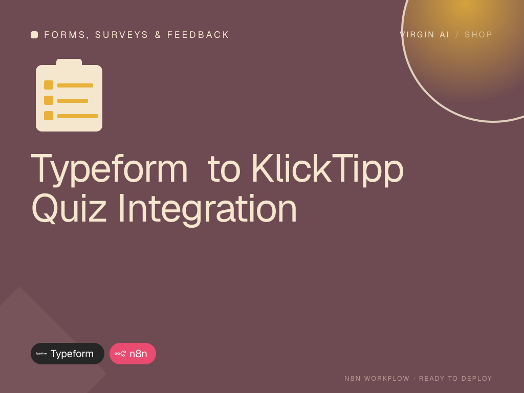 Typeform to KlickTipp Quiz Integration