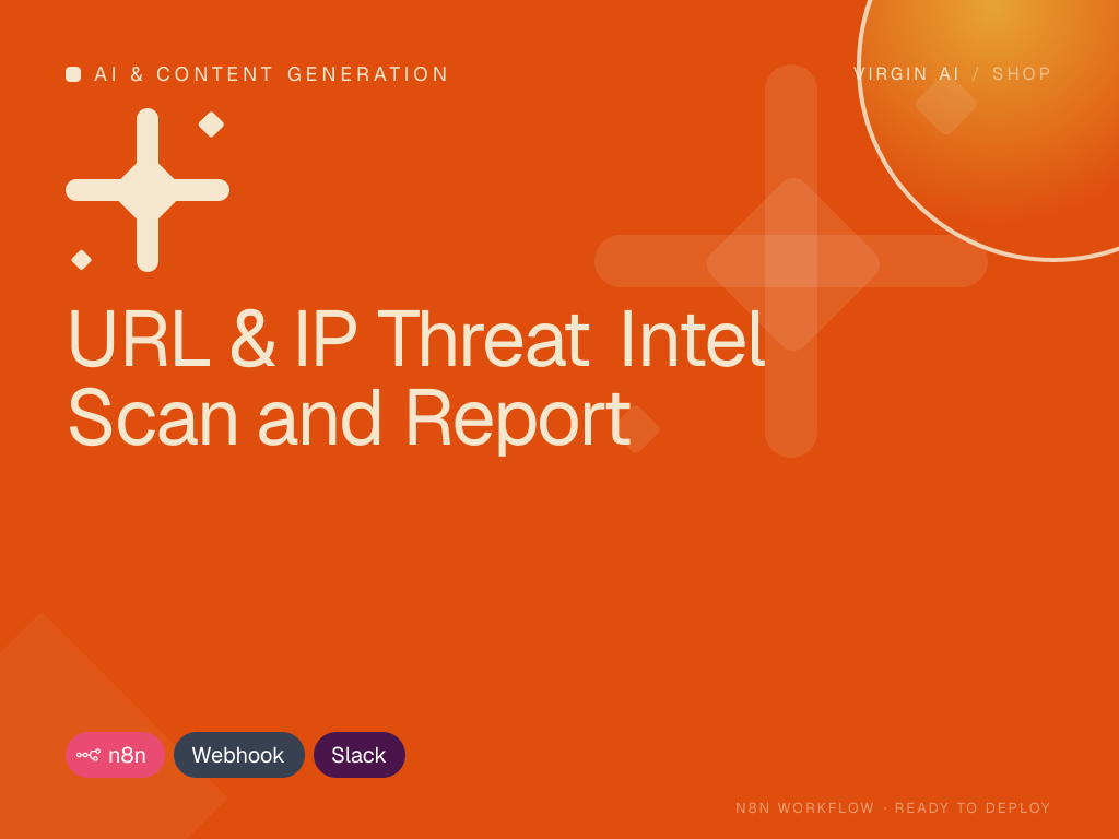 URL & IP Threat Intel Scan and Report