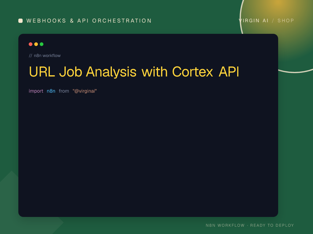 URL Job Analysis with Cortex API