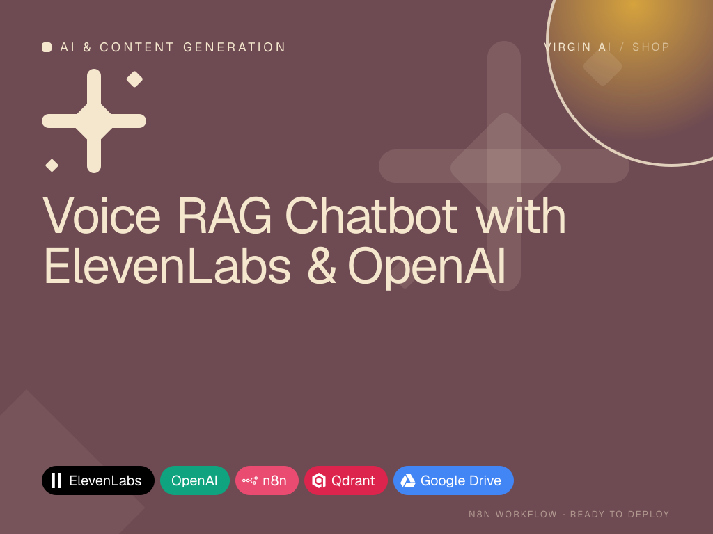 Voice RAG Chatbot with ElevenLabs & OpenAI