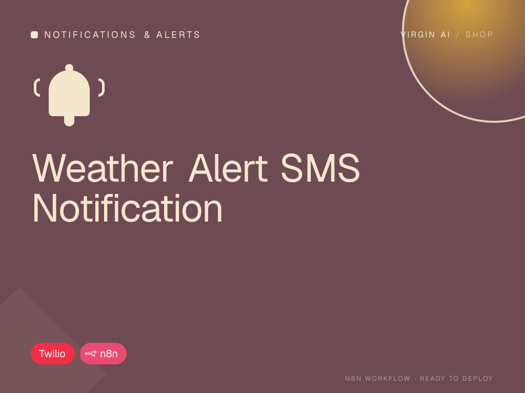 Weather Alert SMS Notification
