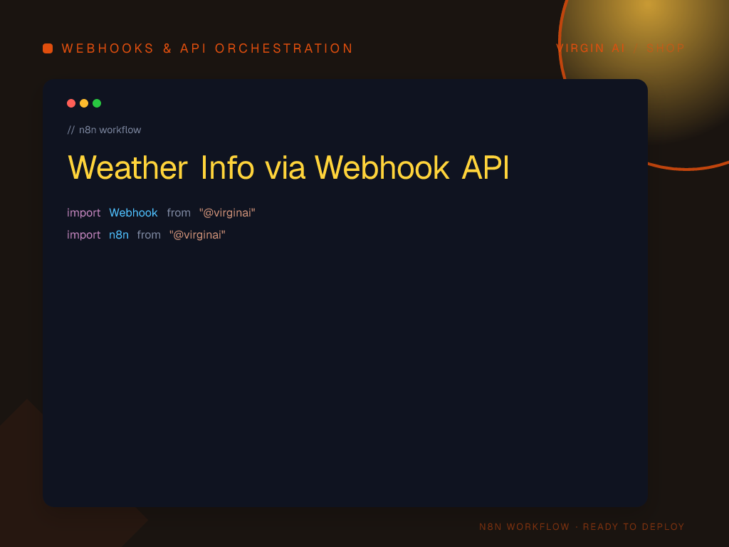 Weather Info via Webhook API
