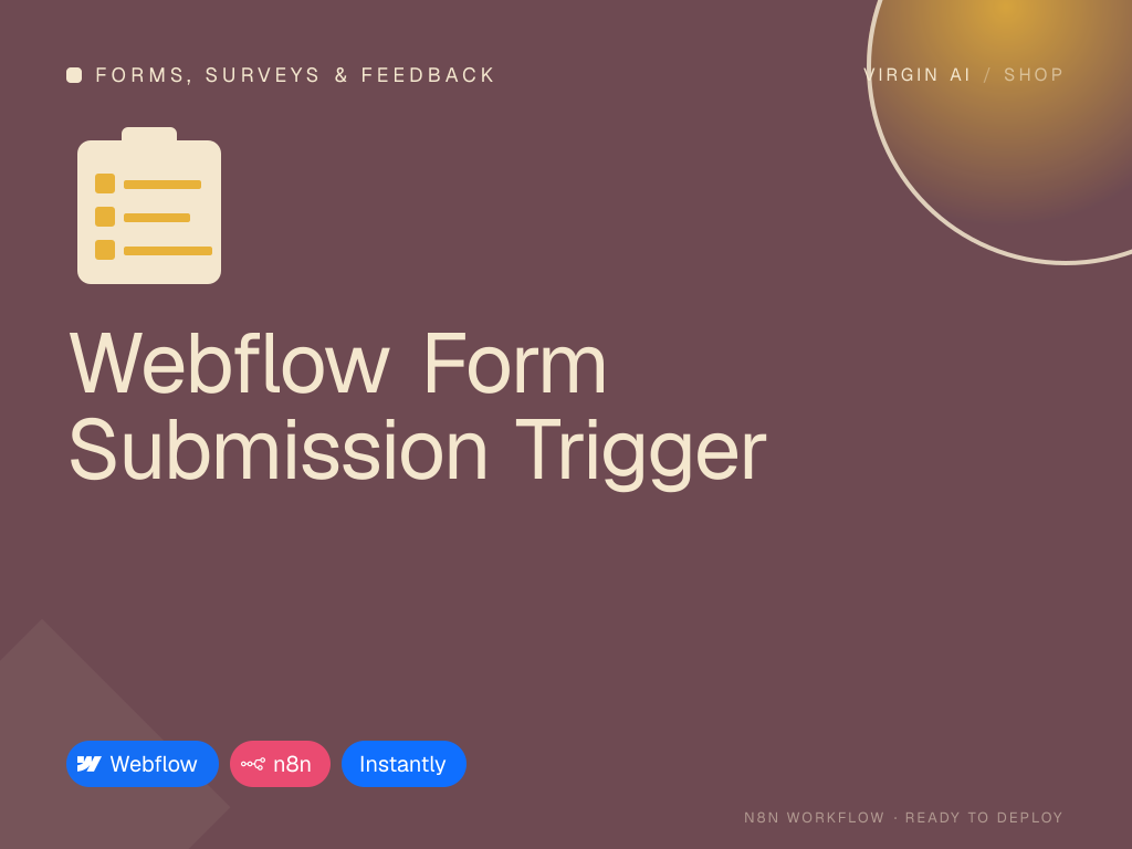 Webflow Form Submission Trigger