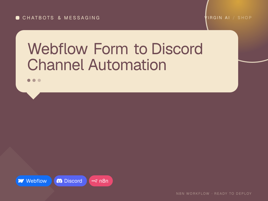 Webflow Form to Discord Channel Automation