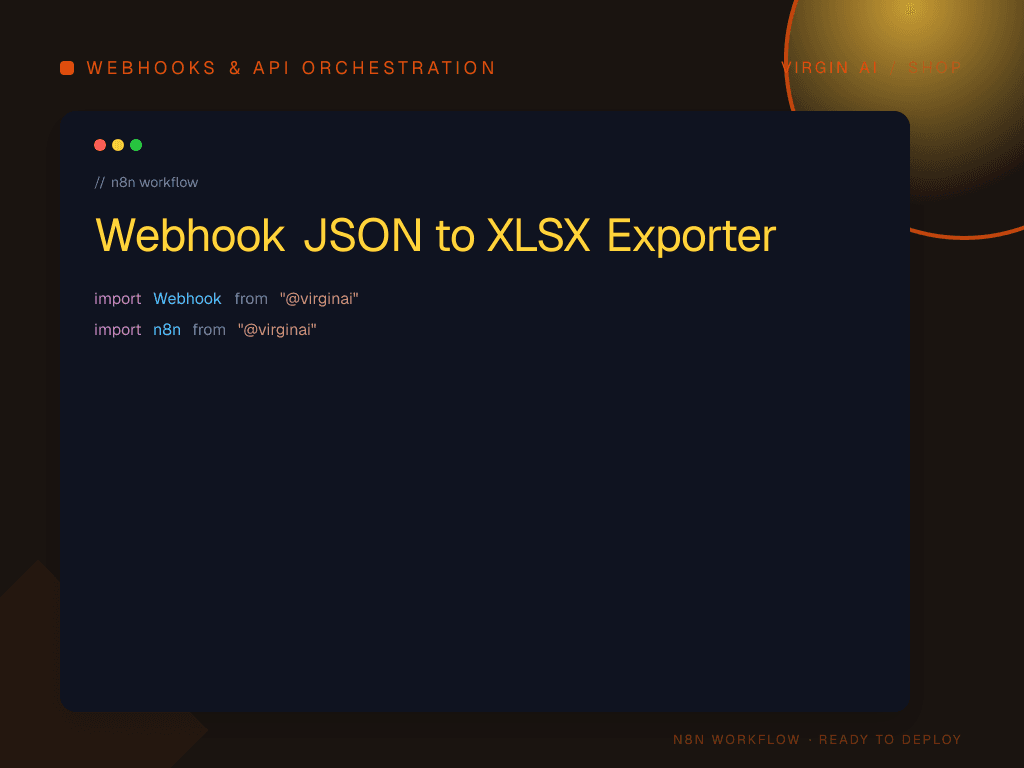 Webhook JSON to XLSX Exporter