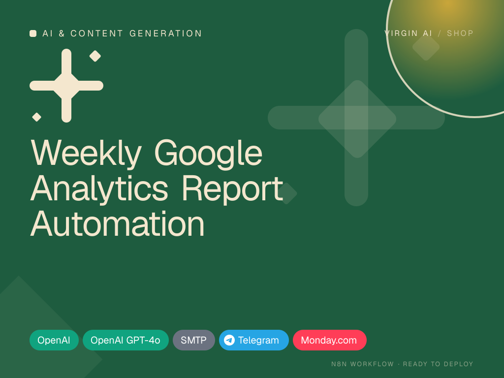 Weekly Google Analytics Report Automation