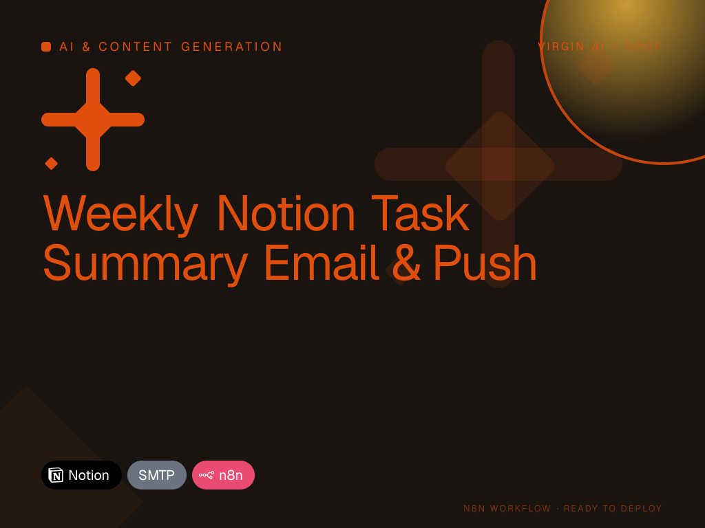 Weekly Notion Task Summary Email & Push