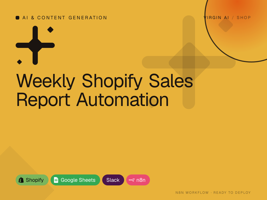 Weekly Shopify Sales Report Automation