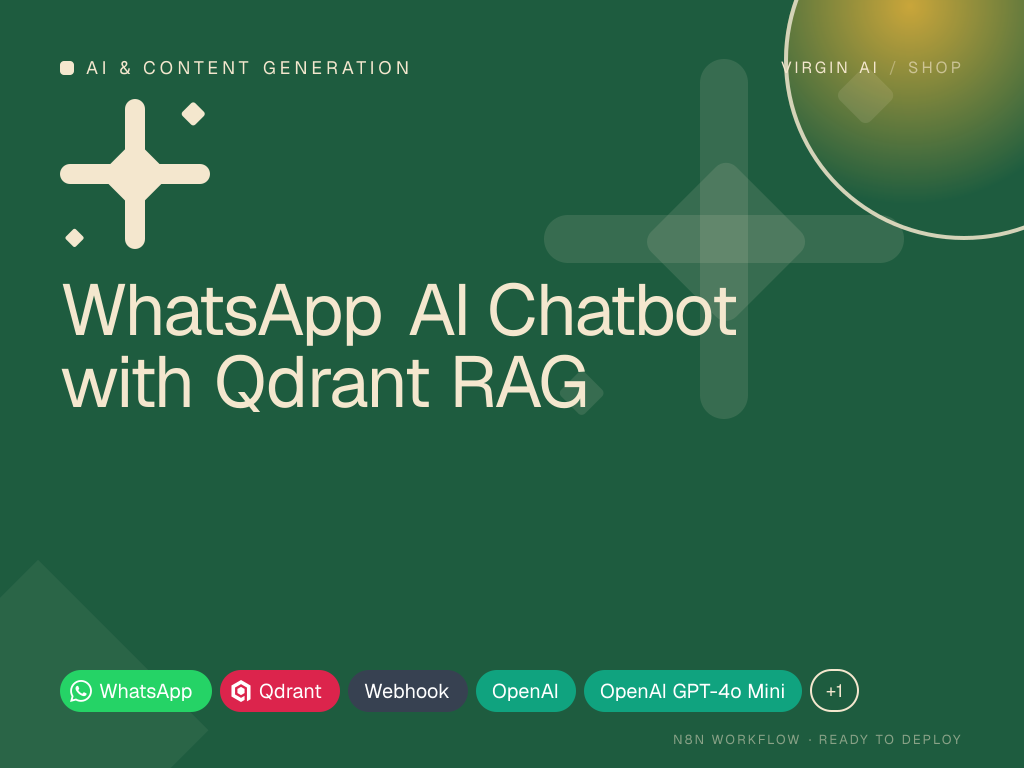 WhatsApp AI Chatbot with Qdrant RAG