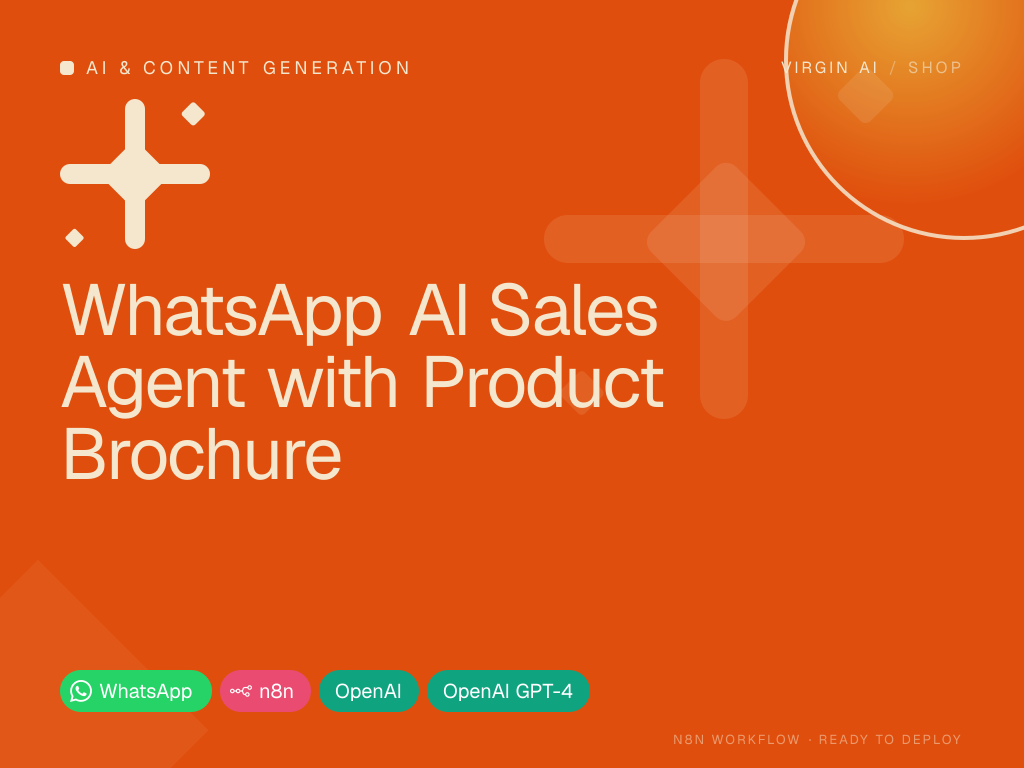 WhatsApp AI Sales Agent with Product Brochure