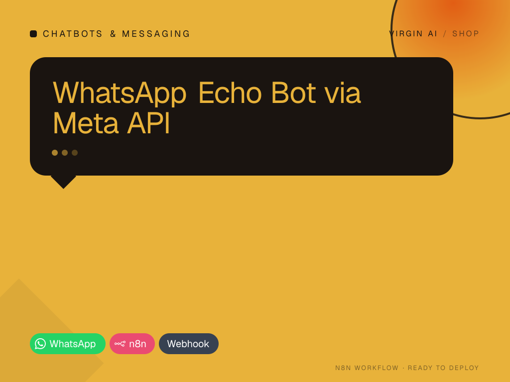 WhatsApp Echo Bot via Meta API