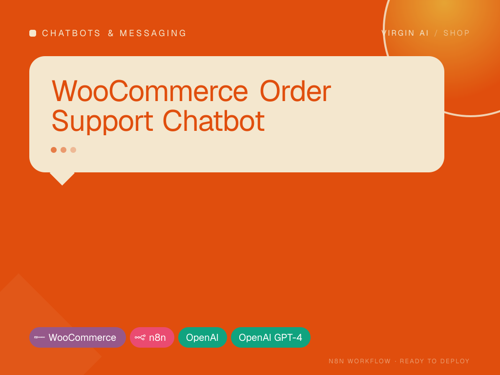 WooCommerce Order Support Chatbot