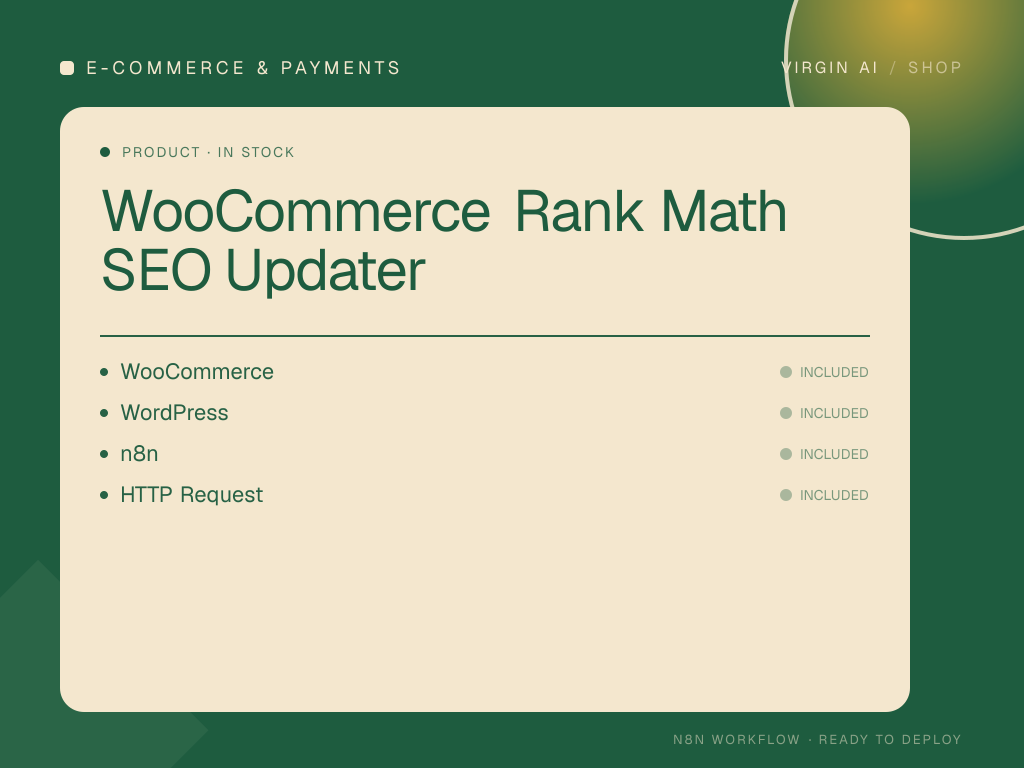 WooCommerce Rank Math SEO Updater