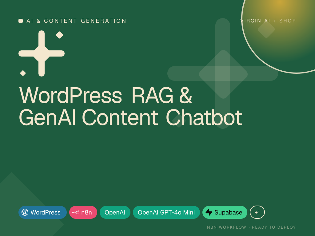 WordPress RAG & GenAI Content Chatbot