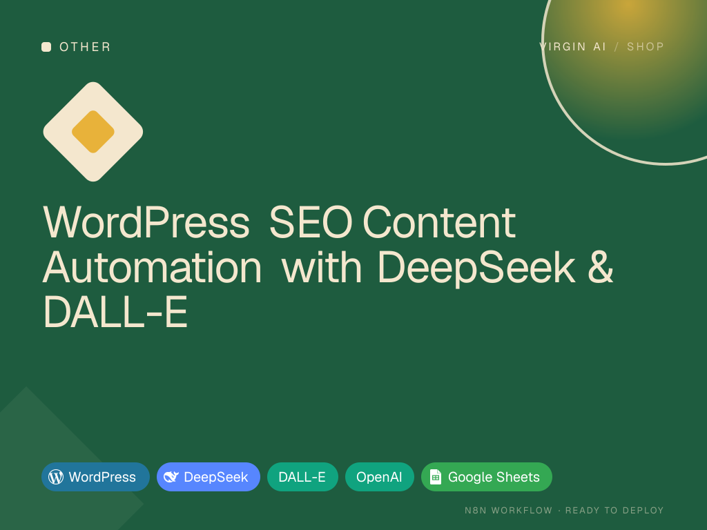 WordPress SEO Content Automation with DeepSeek & DALL-E